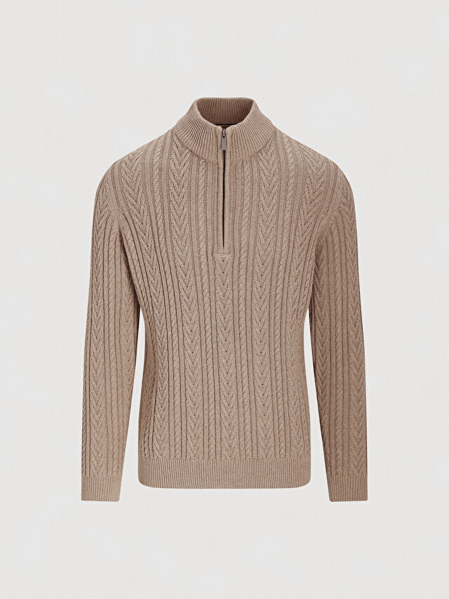 BEŻOWY SWETER PEBBLE