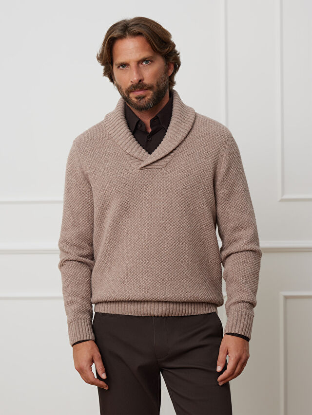 BEŻOWY SWETER CAROL