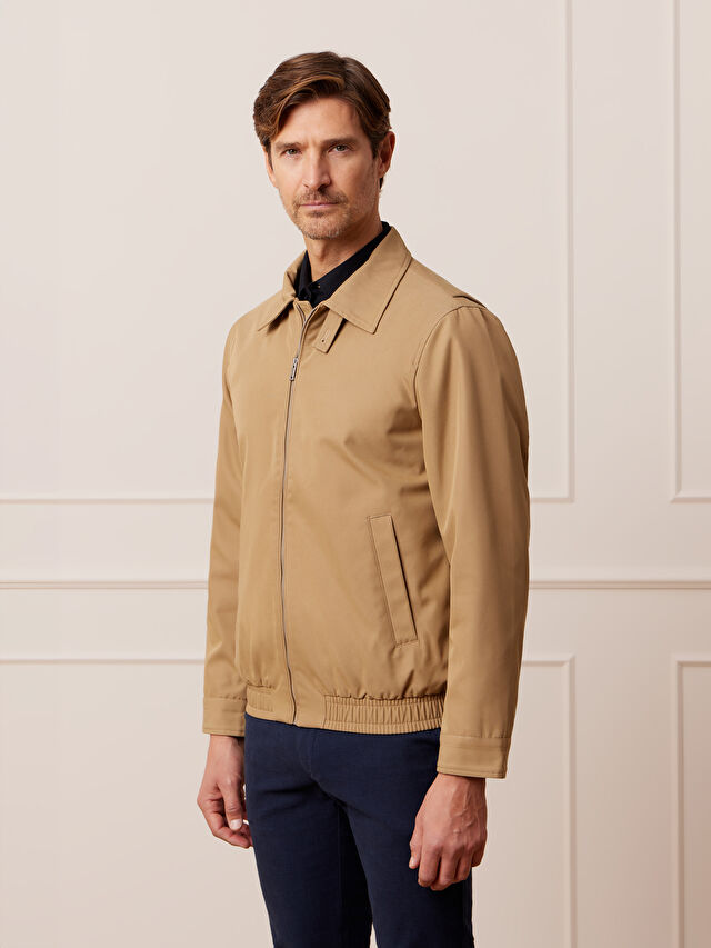 BEŻOWA KURTKA HARRINGTON