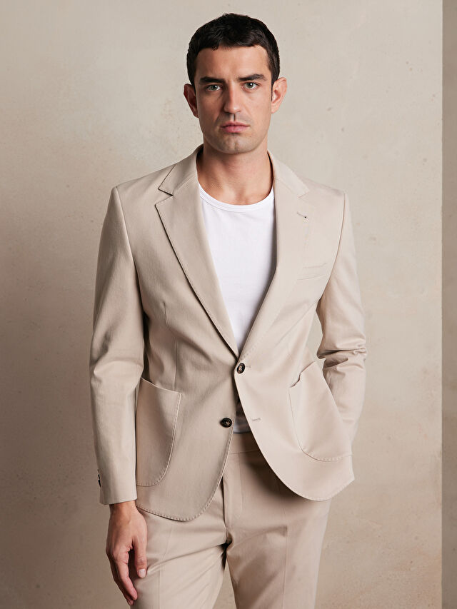 BEŻOWA MARYNARKA DO GARNITURU - MIKSUJ I ŁĄCZ