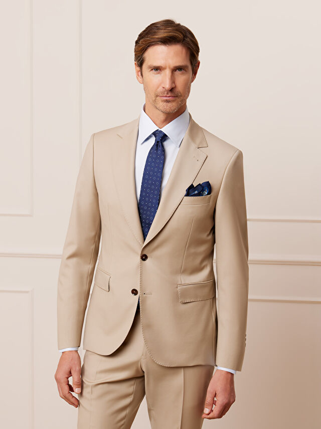 BEŻOWA MARYNARKA DO GARNITURU - MIKSUJ I ŁĄCZ