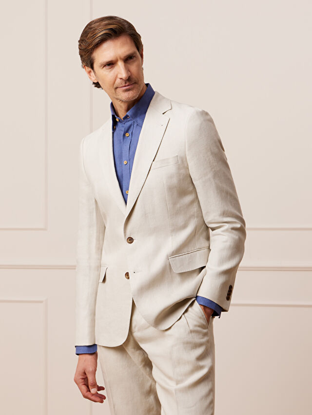 BEŻOWA MARYNARKA DO GARNITURU - MIKSUJ I ŁĄCZ