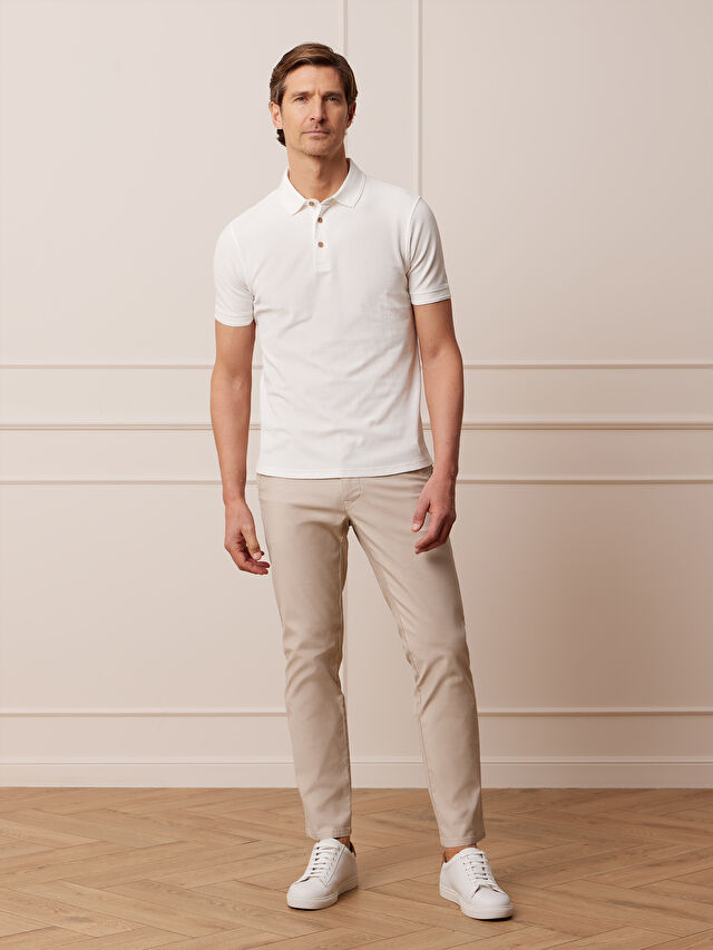 BEŻOWE SPODNIE SANDEND