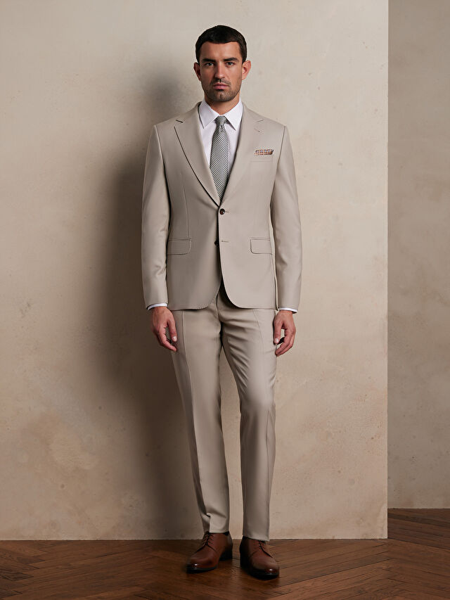 BEŻOWE SPODNIE DO GARNITURU - MIKSUJ I ŁĄCZ