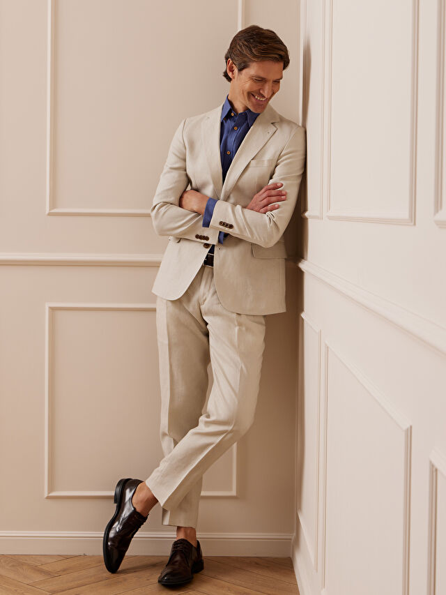 BEŻOWE SPODNIE DO GARNITURU - MIKSUJ I ŁĄCZ