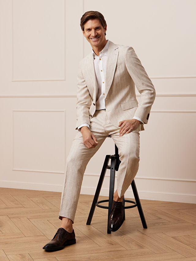 BEŻOWE SPODNIE DO GARNITURU - MIKSUJ I ŁĄCZ