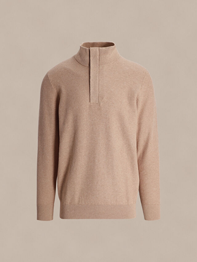 BAWEŁNIANY SWETER KELSO Z DODATKIEM KASZMIRU