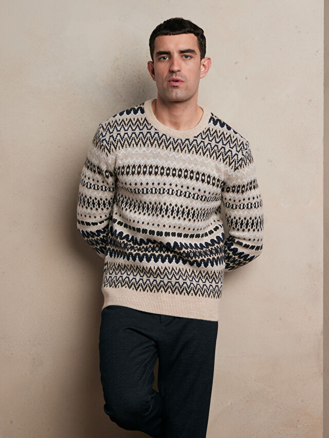 SWETER BERGEN Z WEŁNĄ