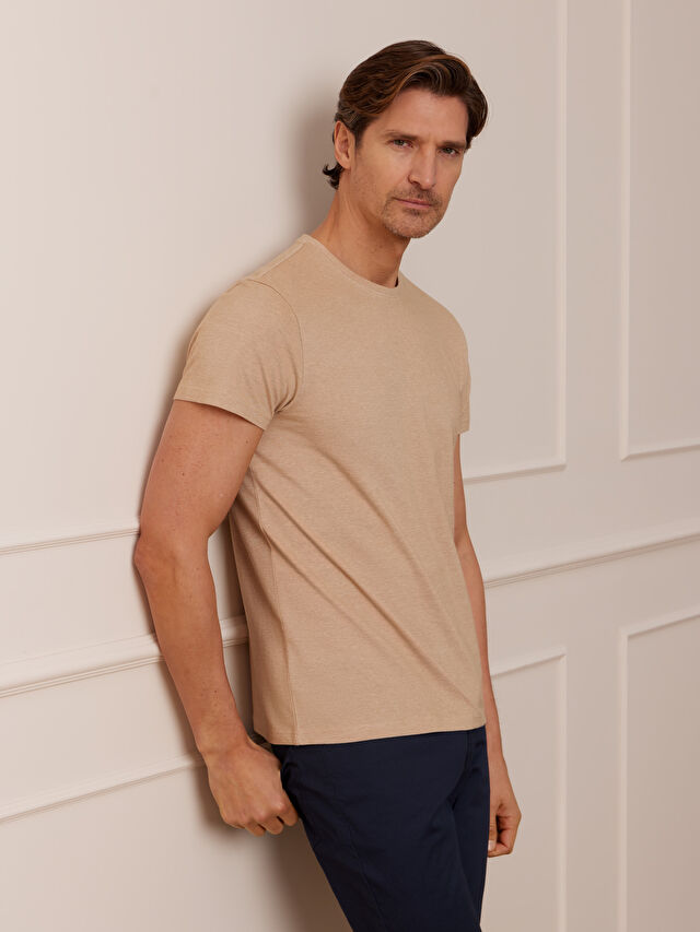 BEŻOWY T-SHIRT BULLAMOOR