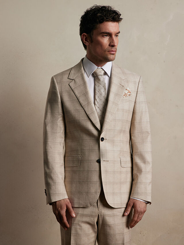 BEŻOWA MARYNARKA DO GARNITURU - MIKSUJ I ŁĄCZ