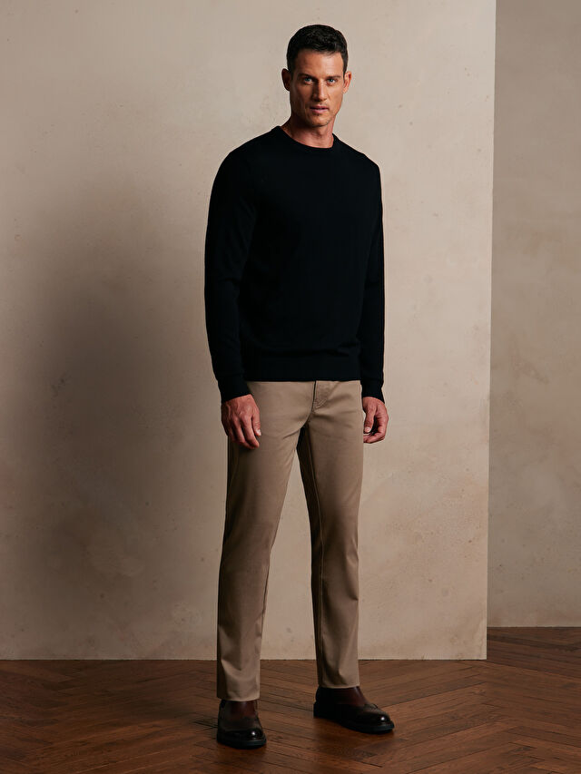 BEŻOWE SPODNIE DERR