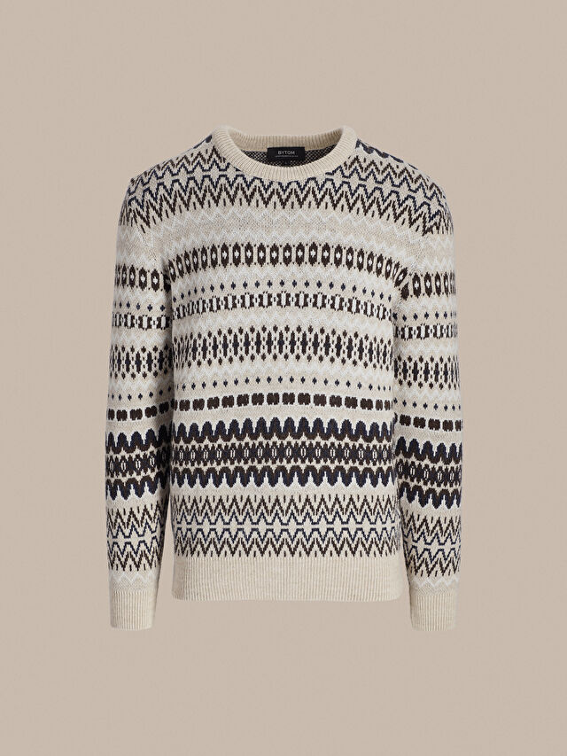 SWETER BERGEN Z WEŁNĄ