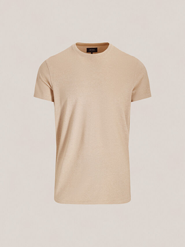 BEŻOWY T-SHIRT BULLAMOOR