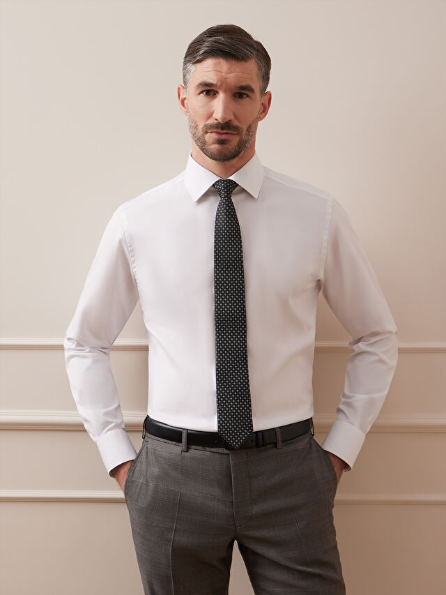 BIAŁA KOSZULA ROMA DŁUGI RĘKAW