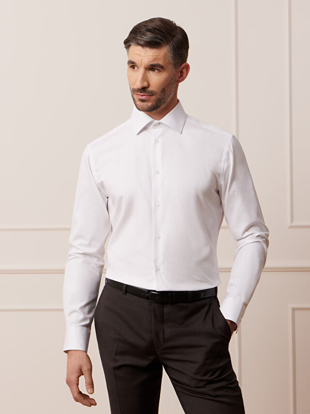 BIAŁA KOSZULA ROMA DŁUGI RĘKAW