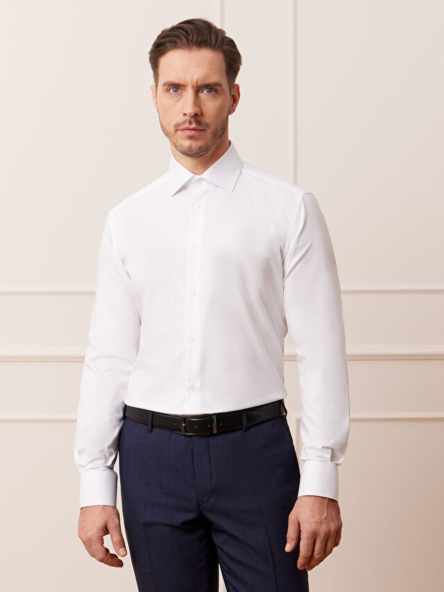 BIAŁA KOSZULA ROMA DŁUGI RĘKAW