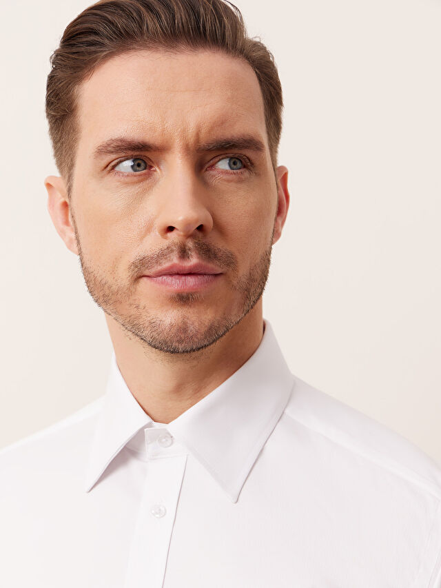 BIAŁA KOSZULA HAGA DŁUGI RĘKAW