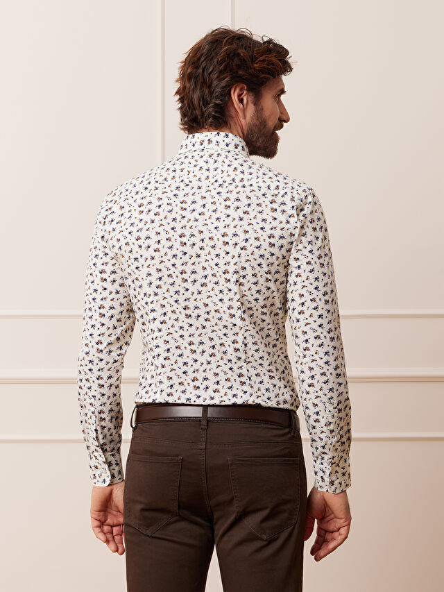 BIAŁA KOSZULA HAGA DŁUGI RĘKAW