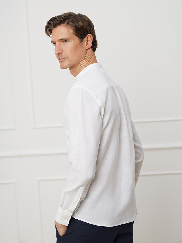 BIAŁA KOSZULA HAWANA DŁUGI RĘKAW