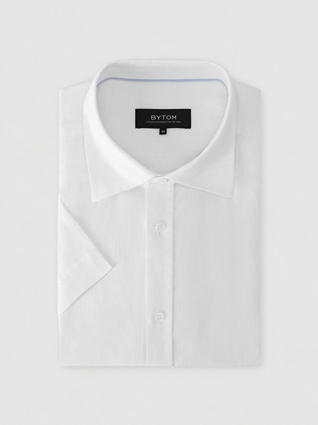 BIAŁA KOSZULA ROMA KRÓTKI RĘKAW