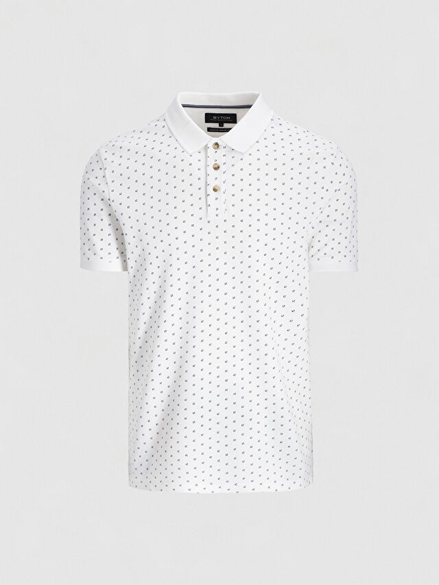 BIAŁE KLASYCZNE POLO BURMAN