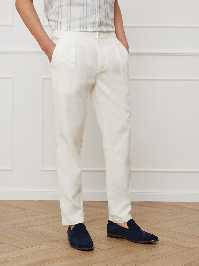 BIAŁE SPODNIE FORSED