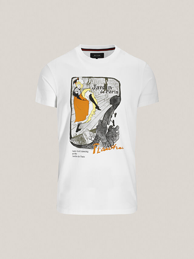 BIAŁY T-SHIRT LAUTREC