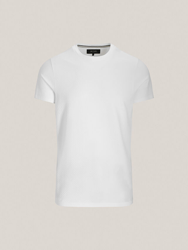 BIAŁY T-SHIRT BRANSCOMBE