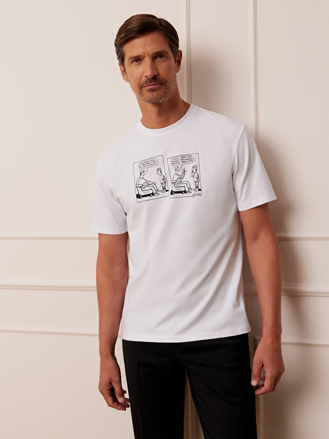 BIAŁY T-SHIRT MLECZKO