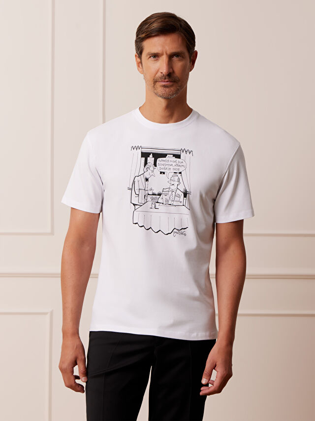 BIAŁY T-SHIRT MLECZKO