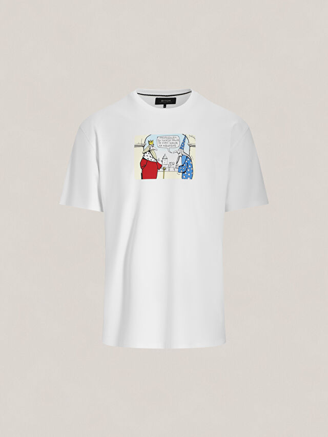 BIAŁY T-SHIRT MLECZKO