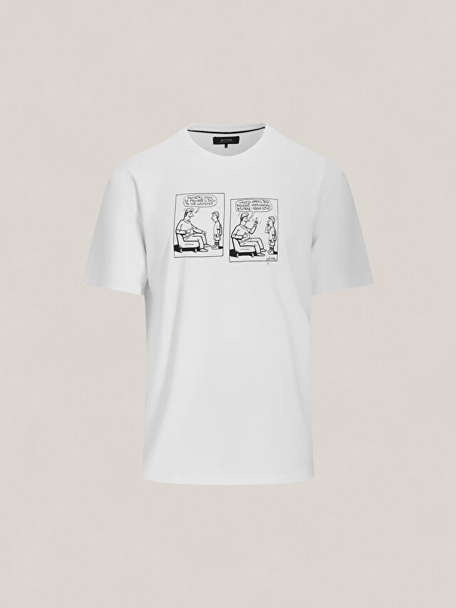 BIAŁY T-SHIRT MLECZKO