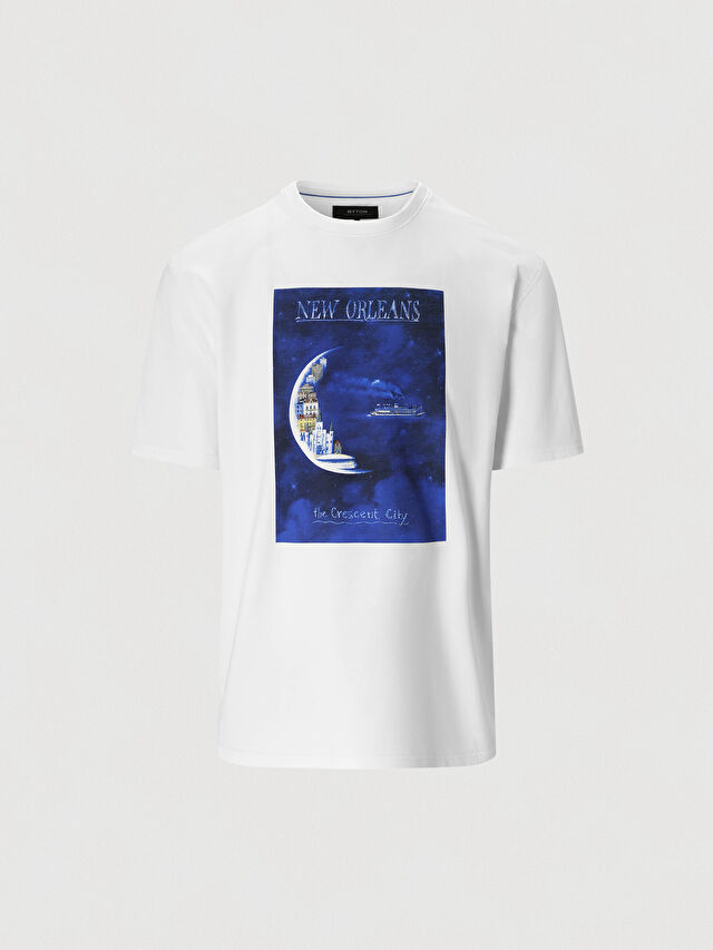 BIAŁY T-SHIRT OLBIŃSKI