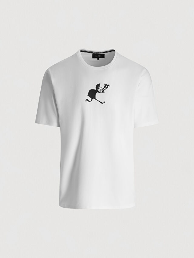 BIAŁY T-SHIRT DON PEDRO