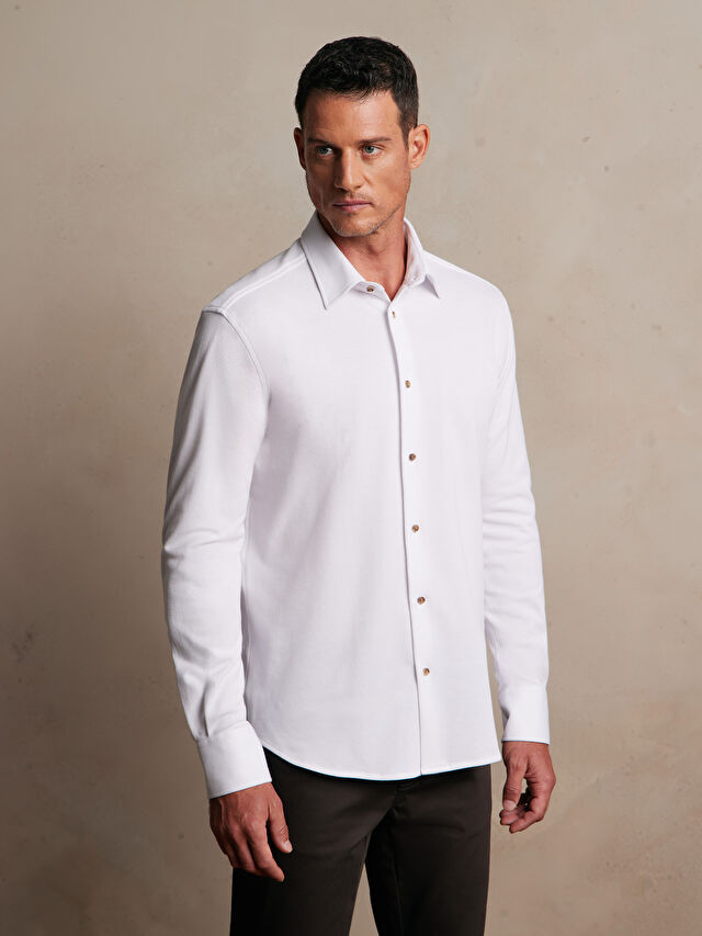 BIAŁA KOSZULA DŁUGI RĘKAW