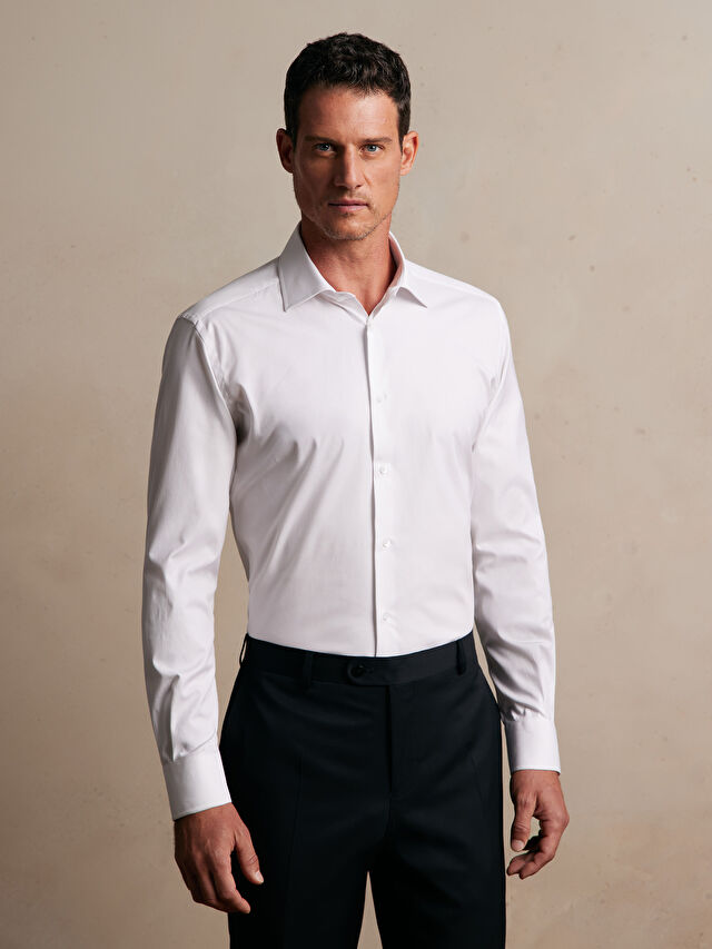 BIAŁA KOSZULA DŁUGI RĘKAW