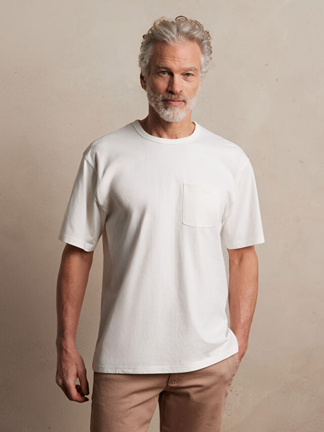 BAWEŁNIANY T-SHIRT BANAS