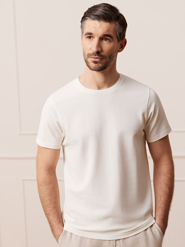 BIAŁY T-SHIRT GOSFIELD