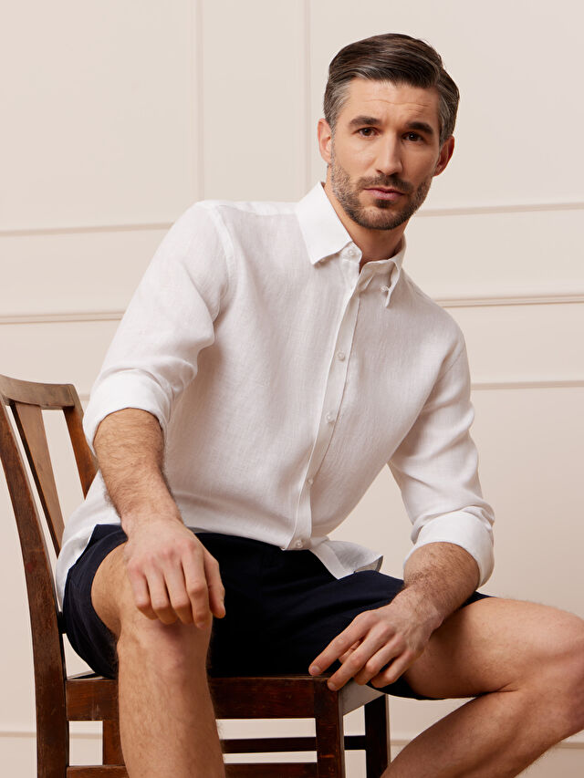 BIAŁA KOSZULA DŁUGI RĘKAW