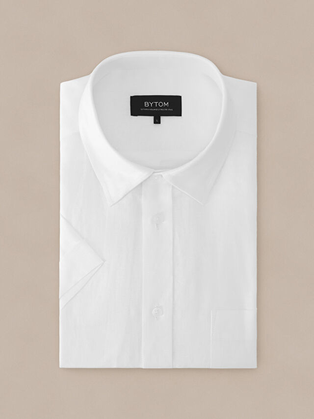 BIAŁA KOSZULA KR. RĘKAW