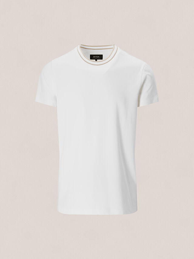 BIAŁY T-SHIRT MIDDLEHAM