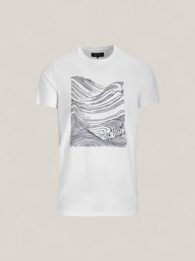 BIAŁY T-SHIRT MINTON