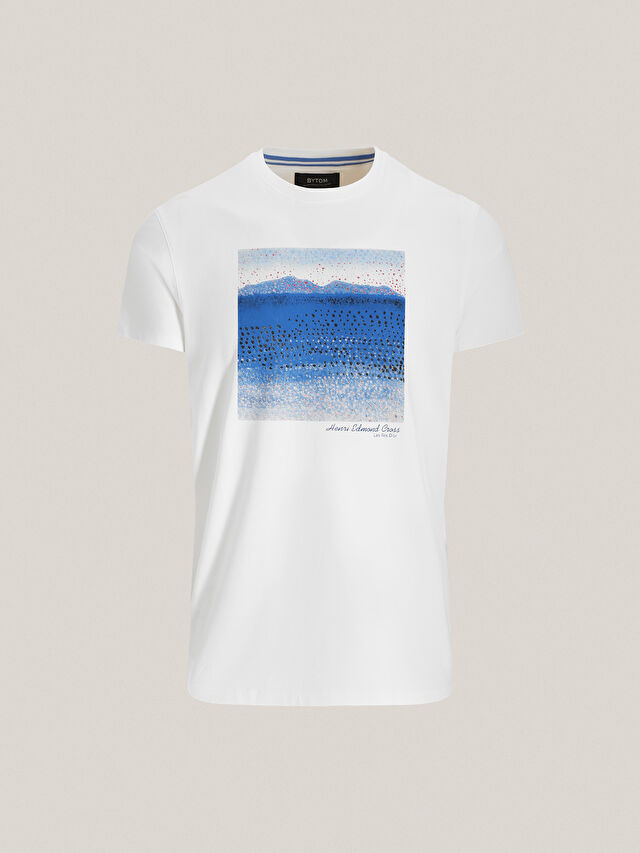 BIAŁY T-SHIRT POINTYLIZM2