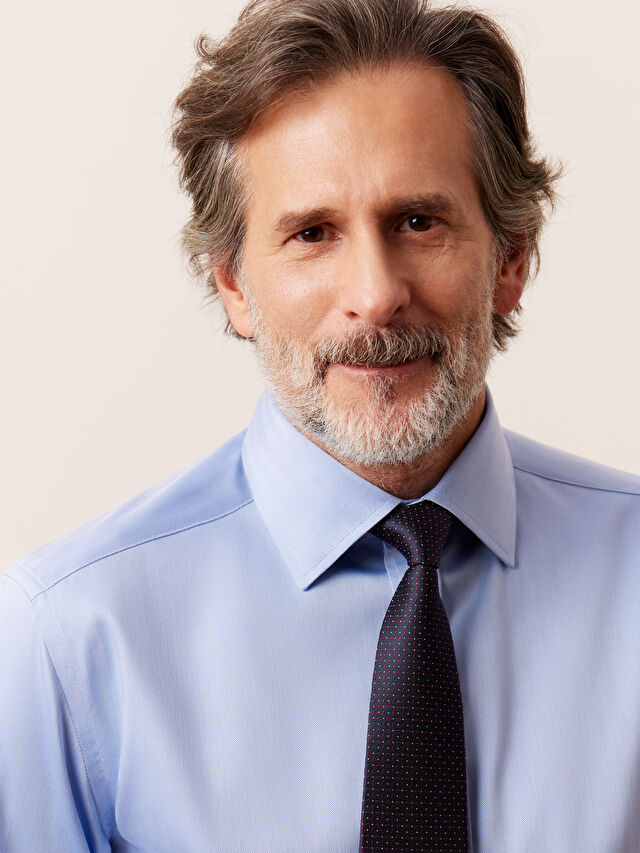 NIEBIESKA KOSZULA WINDSOR DŁUGI RĘKAW