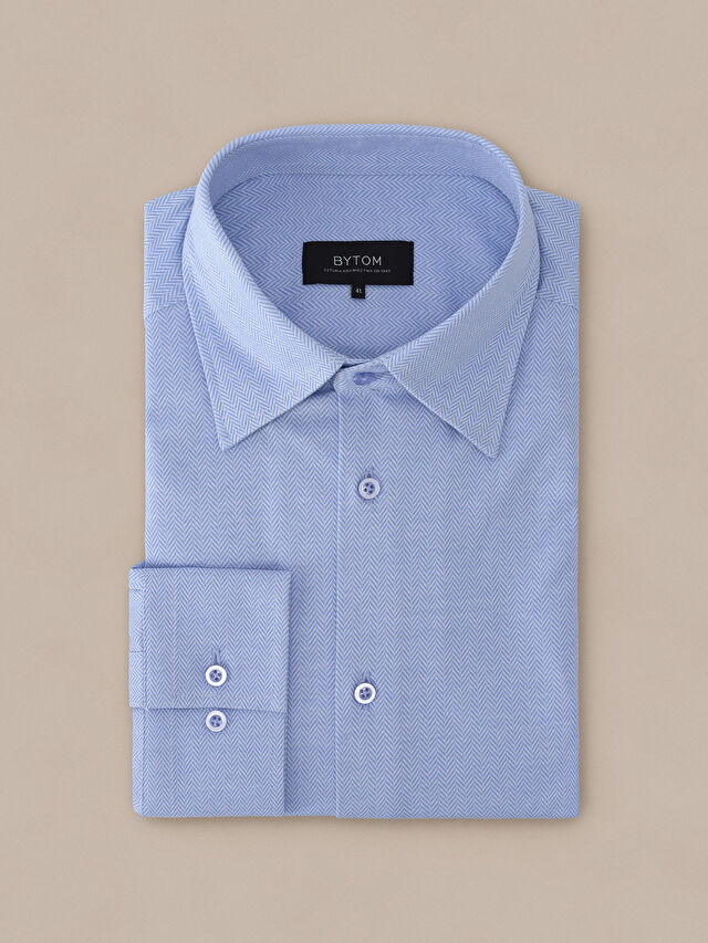 NIEBIESKA KOSZULA DŁUGI RĘKAW