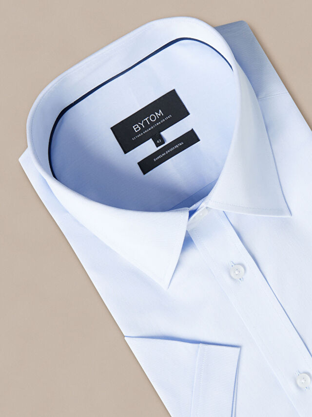 NIEBIESKA KOSZULA KRÓTKI RĘKAW