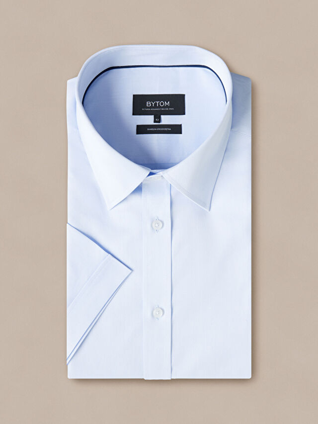 NIEBIESKA KOSZULA KRÓTKI RĘKAW