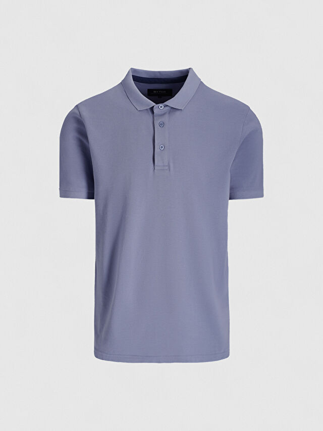 NIEBIESKIE KLASYCZNE POLO ZATRAN