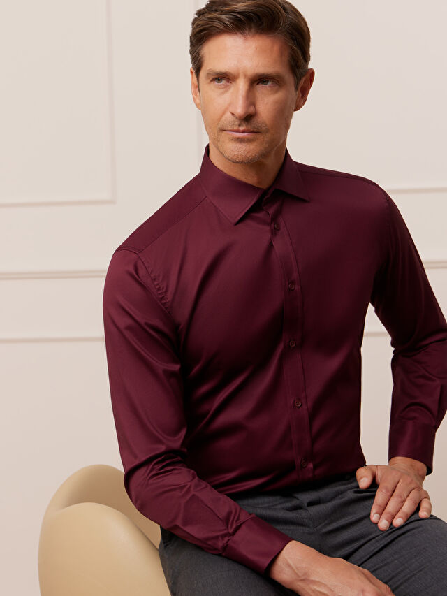 BORDOWA KOSZULA ROMA DŁUGI RĘKAW