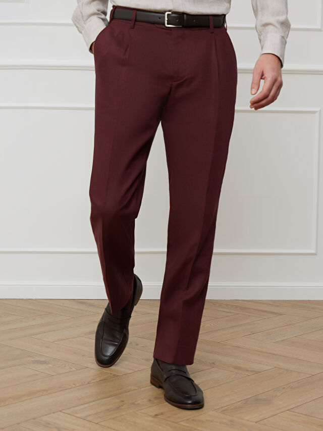 BORDOWE SPODNIE DO GARNITURU - MIKSUJ I ŁĄCZ